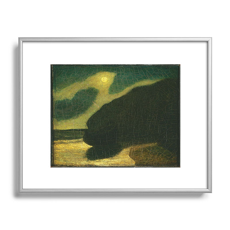 "Moonlit Cove" by Albert Pinkham Ryder (1880) Framed Art Print