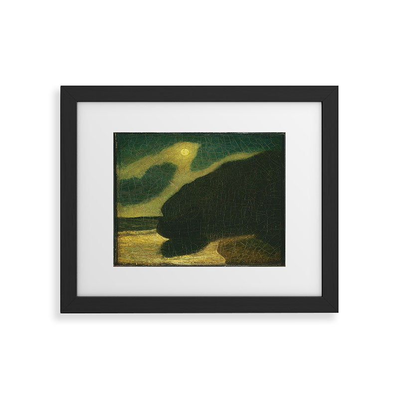 "Moonlit Cove" by Albert Pinkham Ryder (1880) Framed Art Print