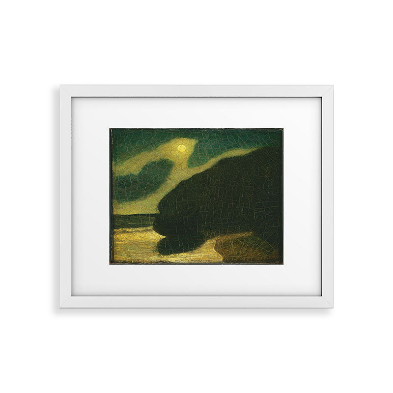 "Moonlit Cove" by Albert Pinkham Ryder (1880) Framed Art Print