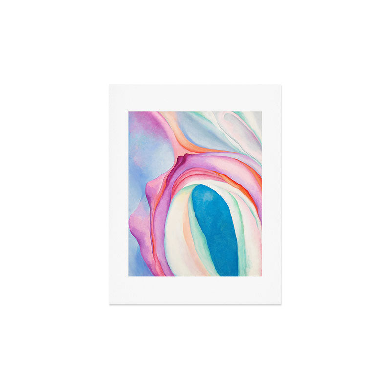 "Music, Pink and Blue No. 2" by Georgia O'Keeffe, 1918 Art Print