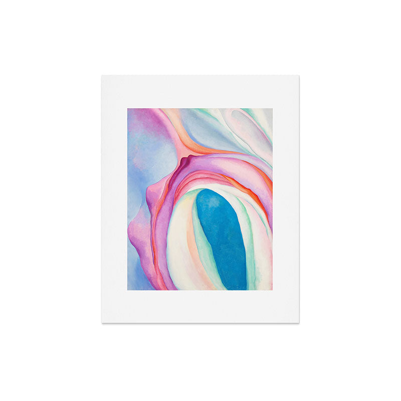 "Music, Pink and Blue No. 2" by Georgia O'Keeffe, 1918 Art Print