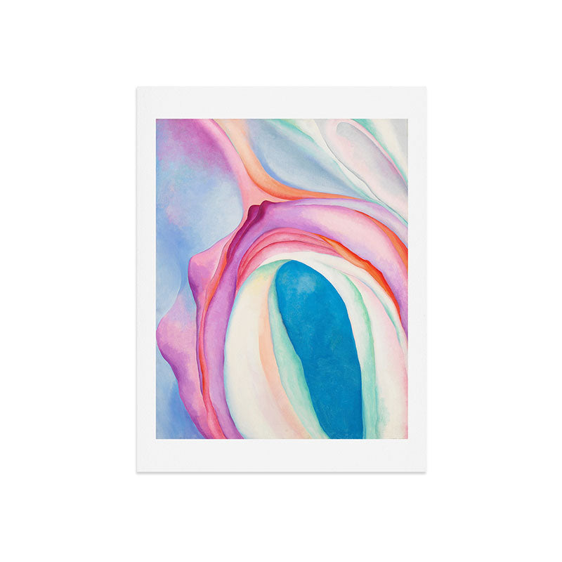 "Music, Pink and Blue No. 2" by Georgia O'Keeffe, 1918 Art Print