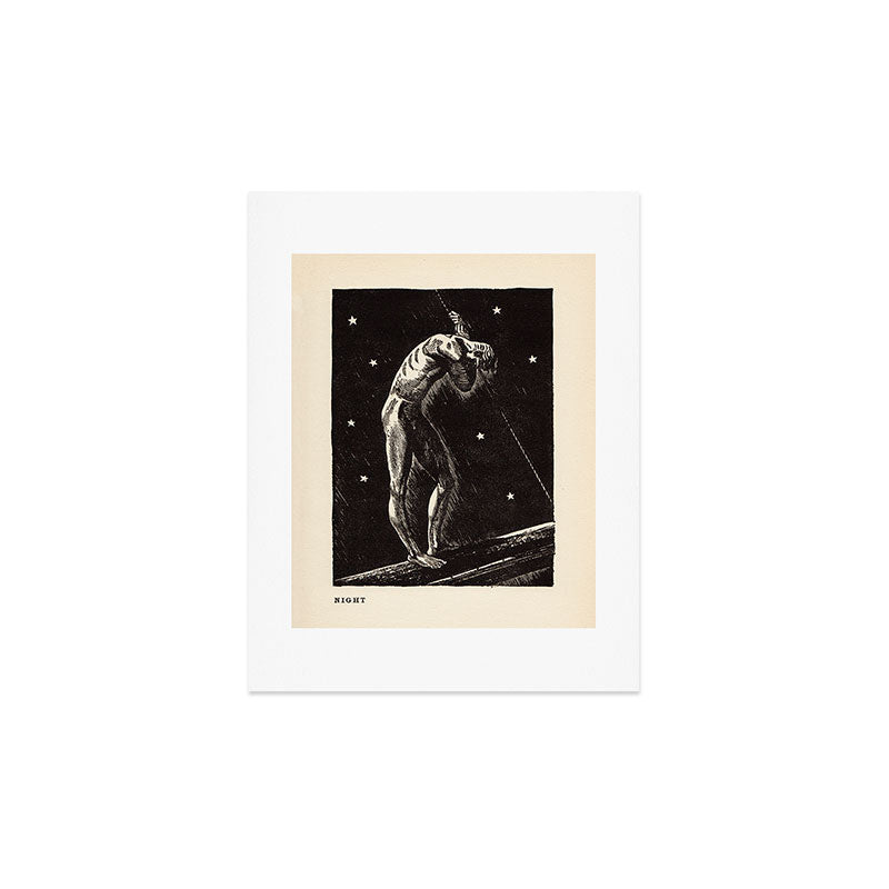 "Night" by Rockwell Kent (1919) Art Print