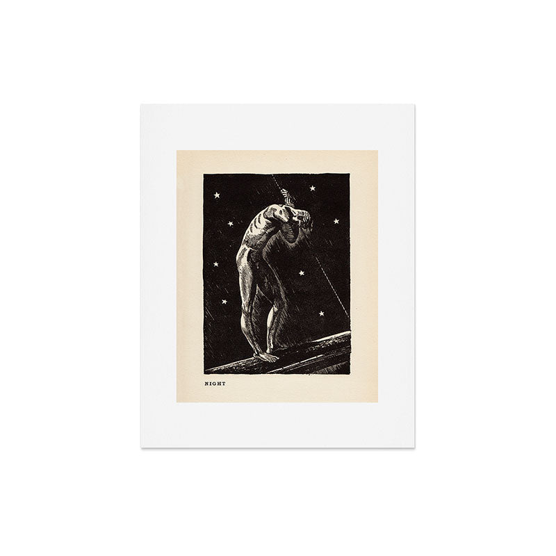 "Night" by Rockwell Kent (1919) Art Print
