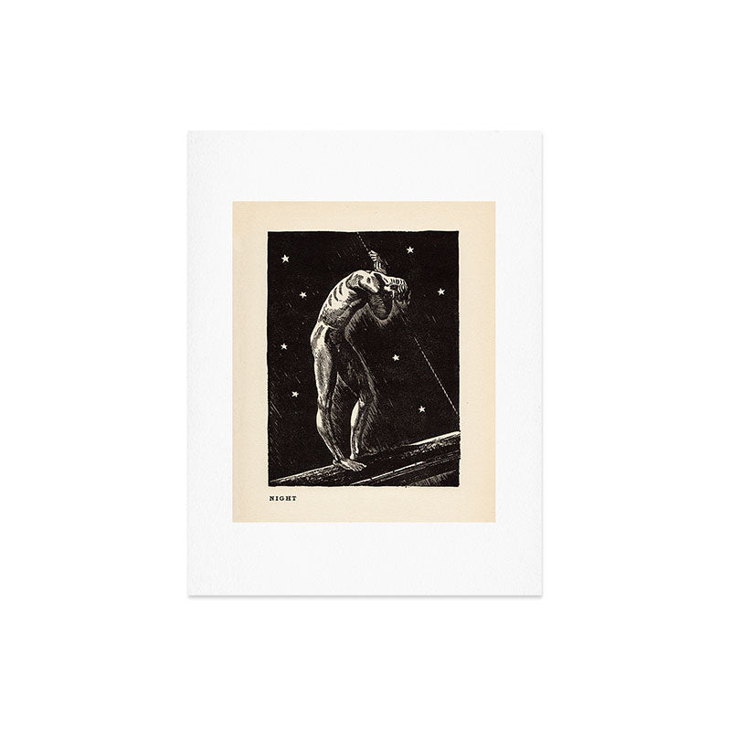 "Night" by Rockwell Kent (1919) Art Print