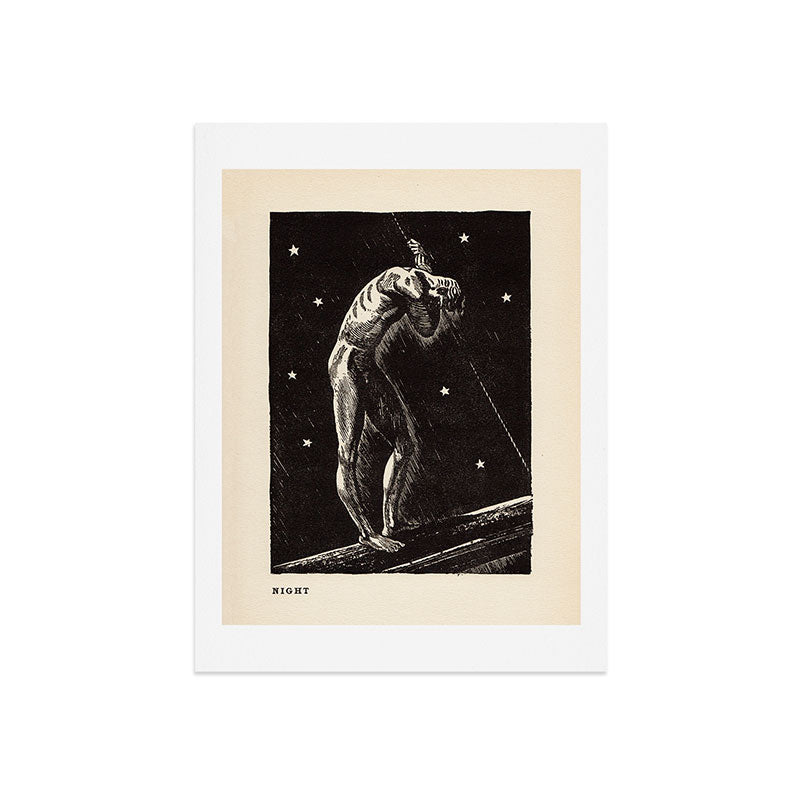 "Night" by Rockwell Kent (1919) Art Print