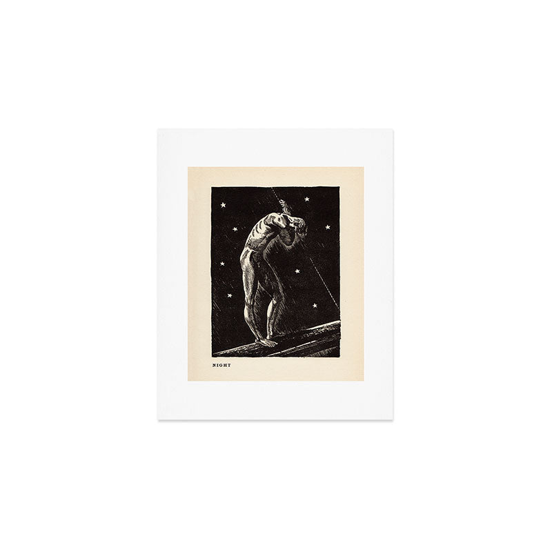 "Night" by Rockwell Kent (1919) Art Print
