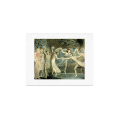 "Oberon, Titania and Puck with Fairies Dancing" by William Blake (1786) from "A Midsummer Night's Dream" Art Print