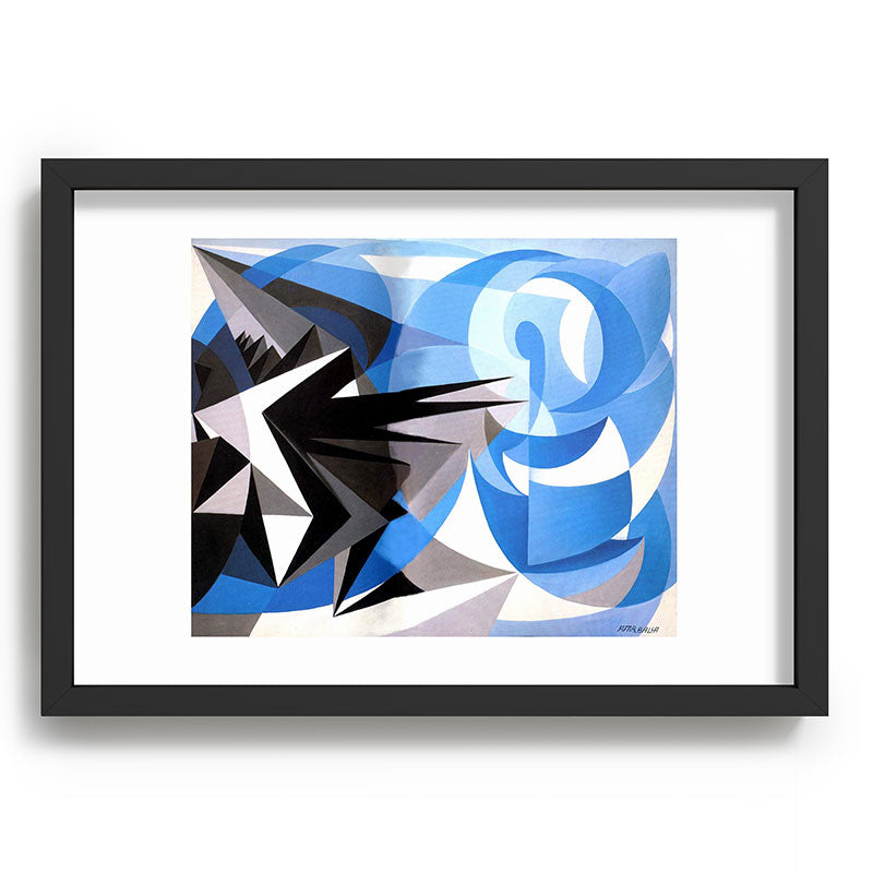 "Pessimism and Optimism" by Giacomo Balla, 1923 Framed Art Print