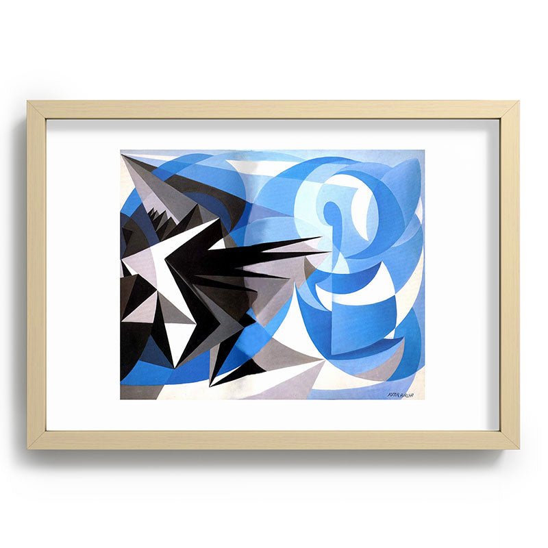 "Pessimism and Optimism" by Giacomo Balla, 1923 Framed Art Print