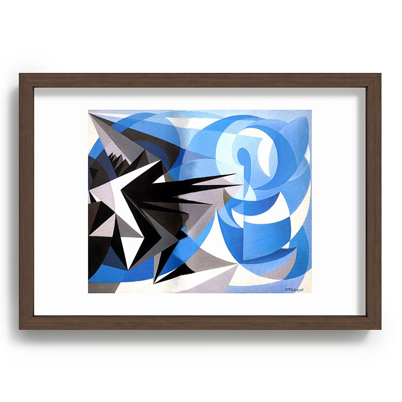 "Pessimism and Optimism" by Giacomo Balla, 1923 Framed Art Print
