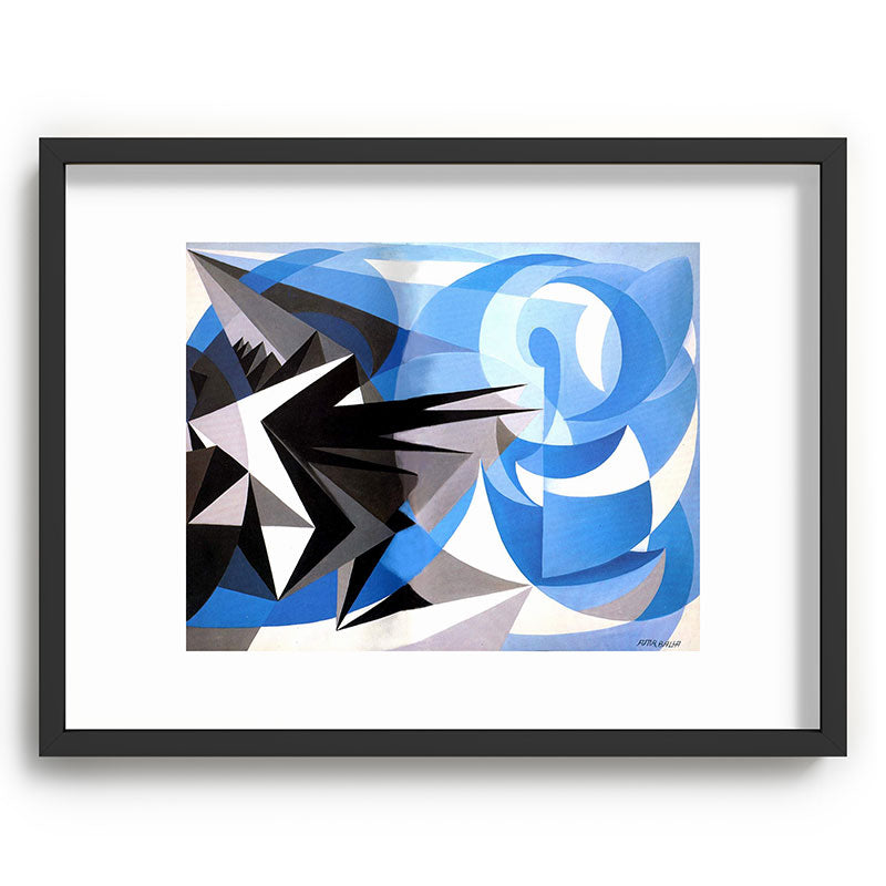"Pessimism and Optimism" by Giacomo Balla, 1923 Framed Art Print