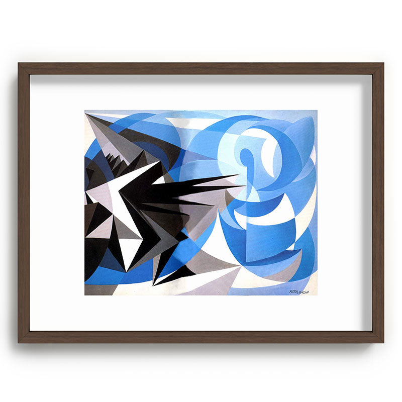"Pessimism and Optimism" by Giacomo Balla, 1923 Framed Art Print