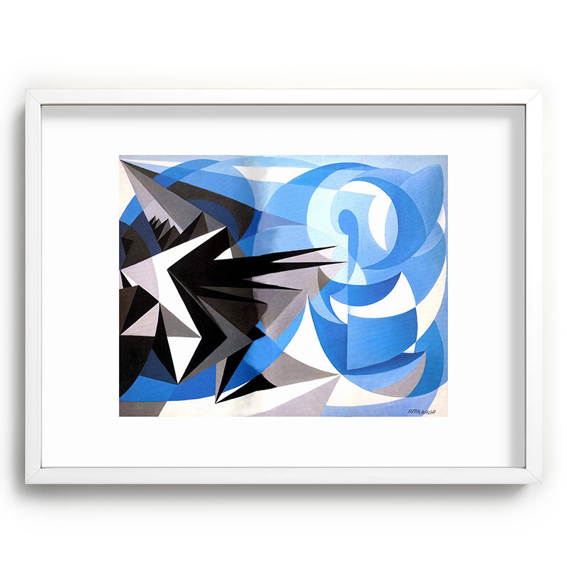 "Pessimism and Optimism" by Giacomo Balla, 1923 Framed Art Print