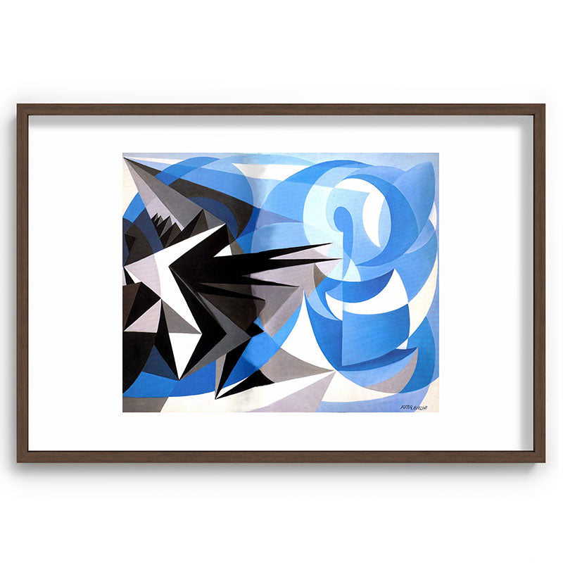 "Pessimism and Optimism" by Giacomo Balla, 1923 Framed Art Print