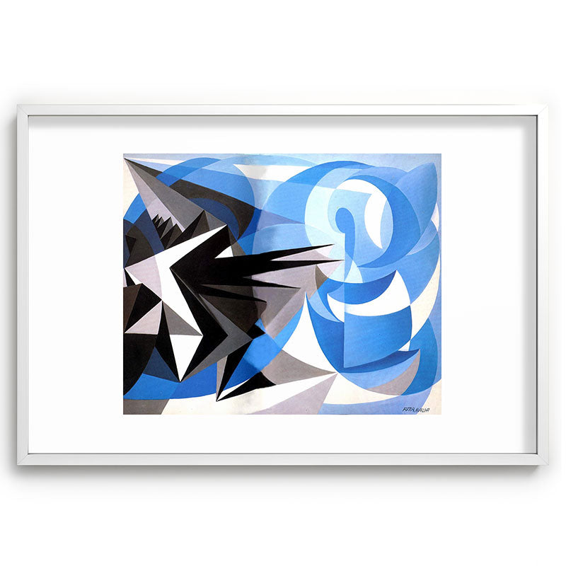 "Pessimism and Optimism" by Giacomo Balla, 1923 Framed Art Print