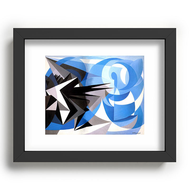 "Pessimism and Optimism" by Giacomo Balla, 1923 Framed Art Print