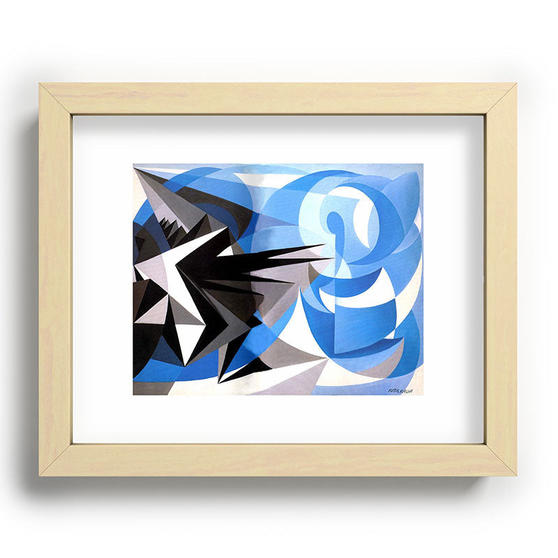 "Pessimism and Optimism" by Giacomo Balla, 1923 Framed Art Print