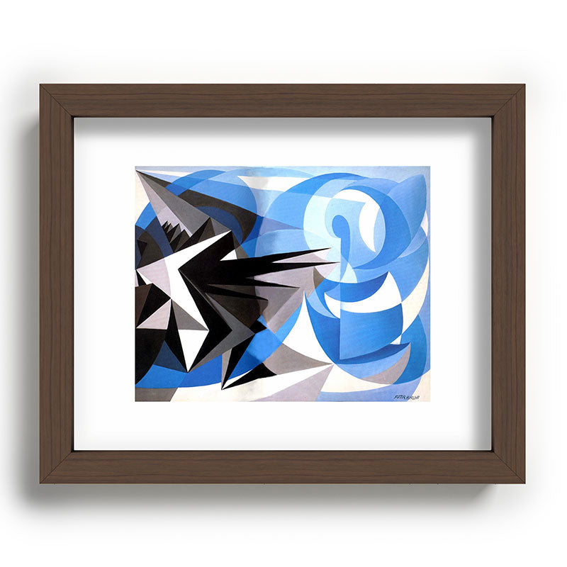 "Pessimism and Optimism" by Giacomo Balla, 1923 Framed Art Print