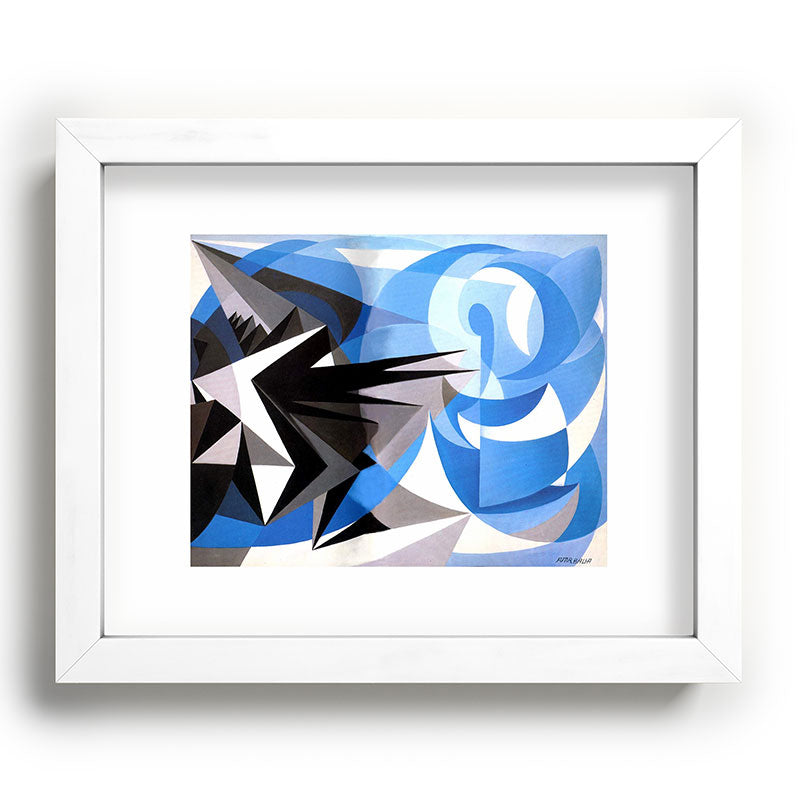 "Pessimism and Optimism" by Giacomo Balla, 1923 Framed Art Print