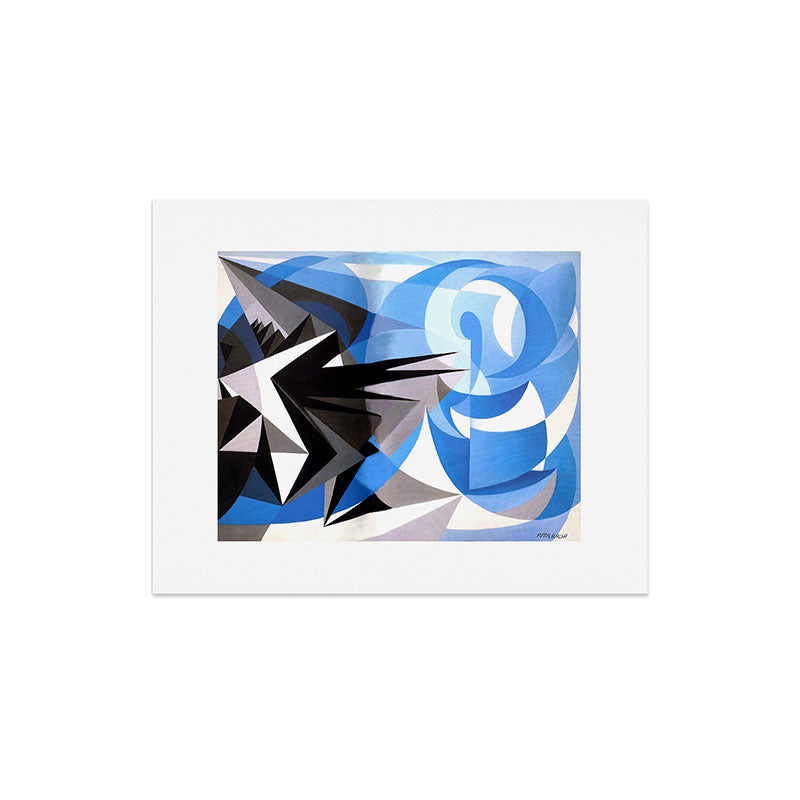 "Pessimism and Optimism" by Giacomo Balla, 1923 Art Print