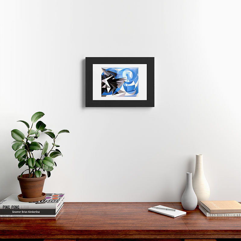"Pessimism and Optimism" by Giacomo Balla, 1923 Framed Art Print