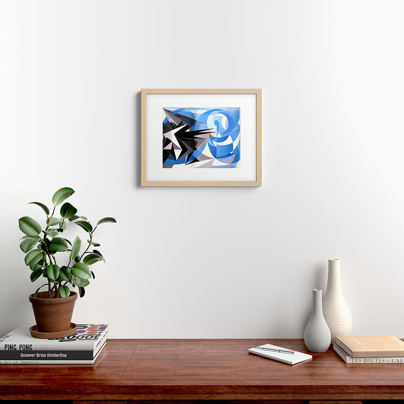 "Pessimism and Optimism" by Giacomo Balla, 1923 Framed Art Print