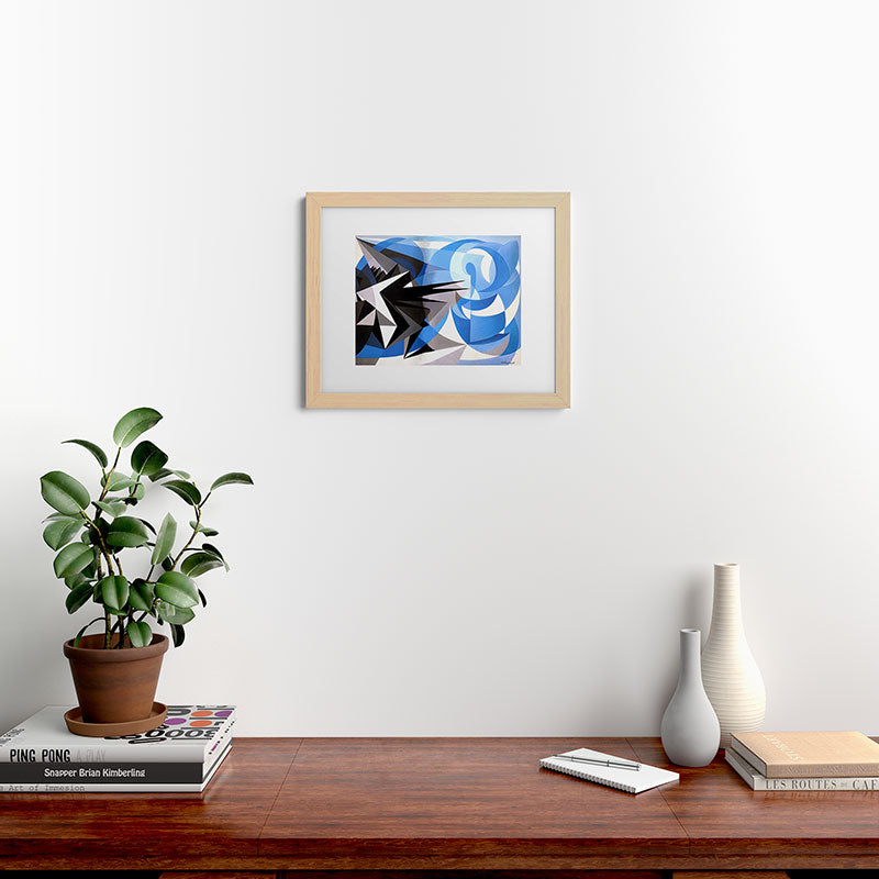 "Pessimism and Optimism" by Giacomo Balla, 1923 Framed Art Print