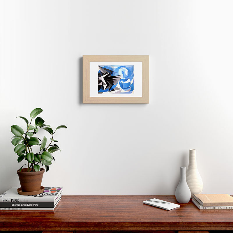 "Pessimism and Optimism" by Giacomo Balla, 1923 Framed Art Print