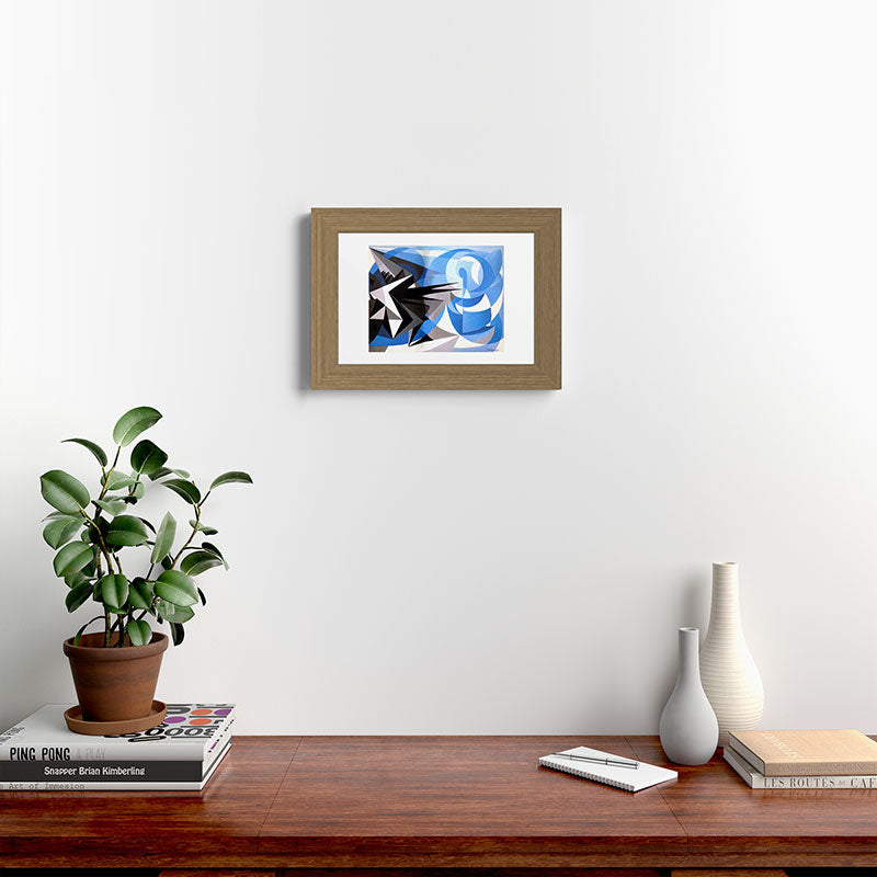"Pessimism and Optimism" by Giacomo Balla, 1923 Framed Art Print