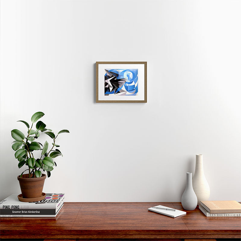 "Pessimism and Optimism" by Giacomo Balla, 1923 Framed Art Print