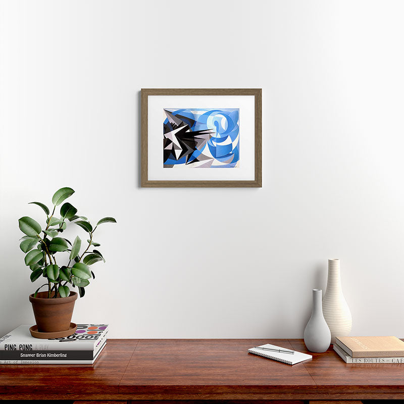 "Pessimism and Optimism" by Giacomo Balla, 1923 Framed Art Print