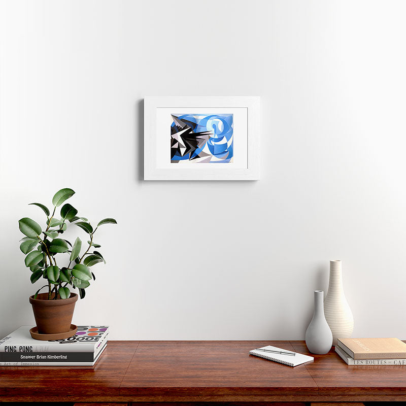 "Pessimism and Optimism" by Giacomo Balla, 1923 Framed Art Print