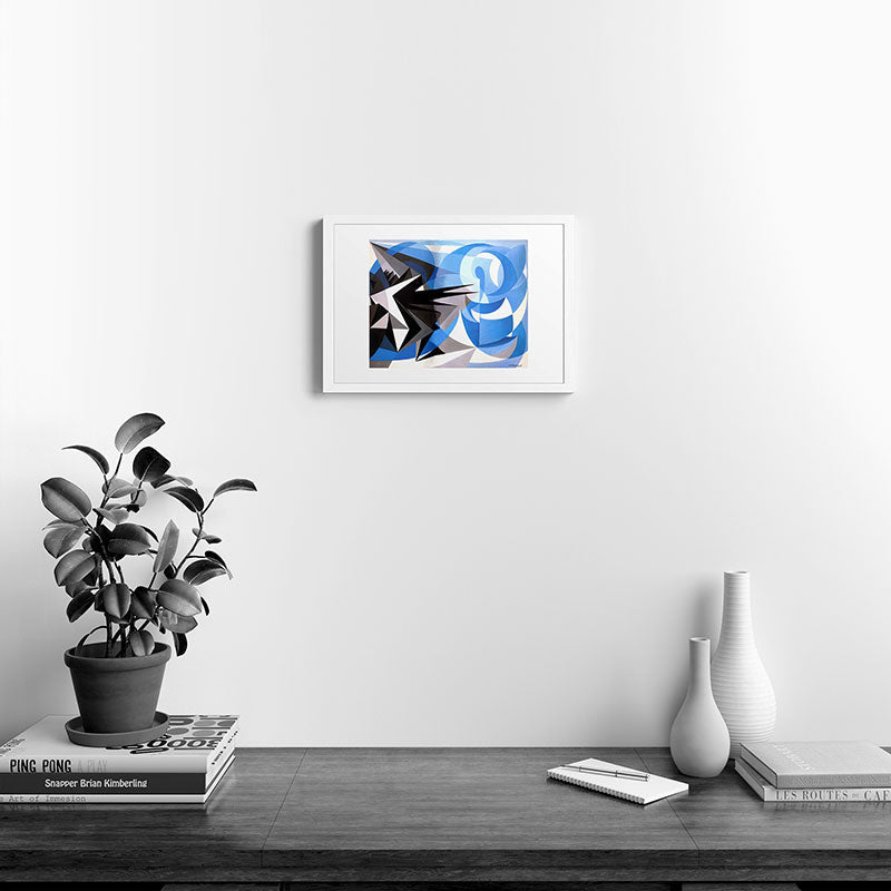 "Pessimism and Optimism" by Giacomo Balla, 1923 Framed Art Print