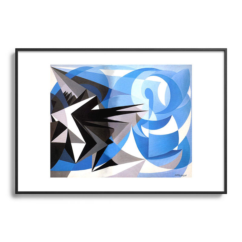"Pessimism and Optimism" by Giacomo Balla, 1923 Framed Art Print