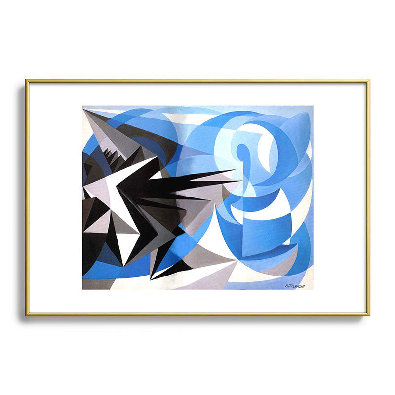 "Pessimism and Optimism" by Giacomo Balla, 1923 Framed Art Print