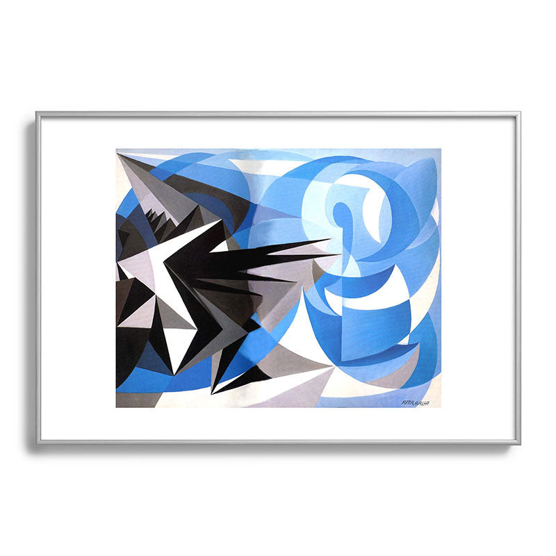 "Pessimism and Optimism" by Giacomo Balla, 1923 Framed Art Print