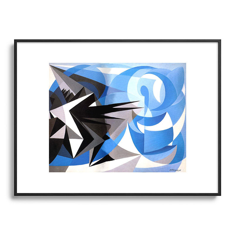 "Pessimism and Optimism" by Giacomo Balla, 1923 Framed Art Print