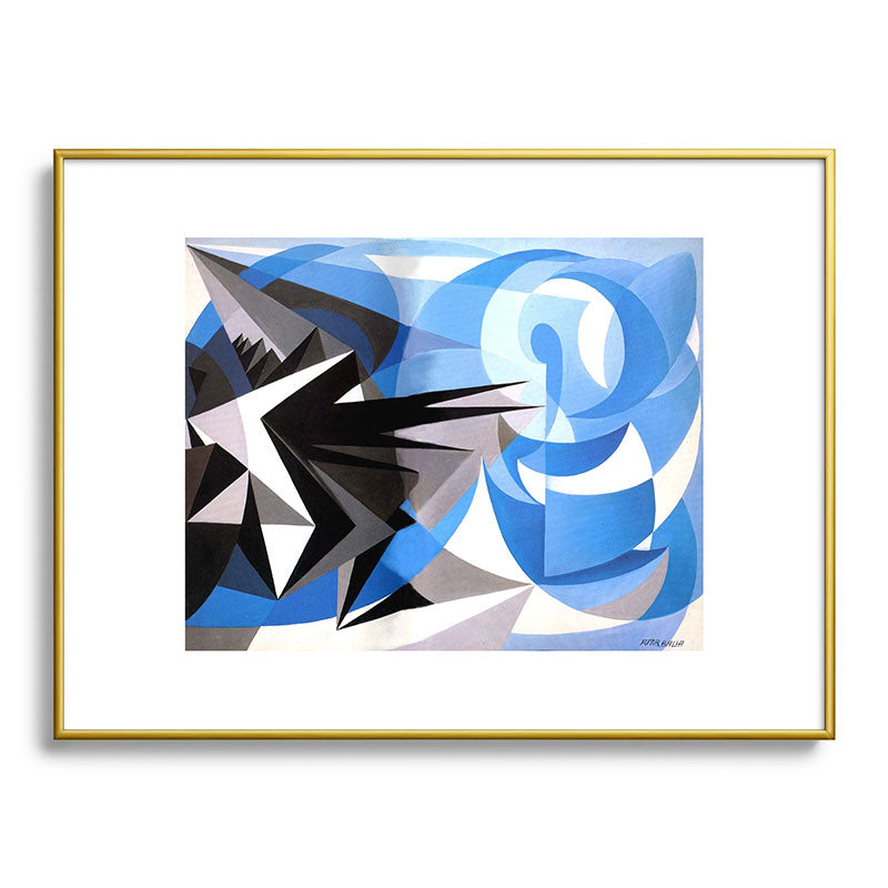 "Pessimism and Optimism" by Giacomo Balla, 1923 Framed Art Print