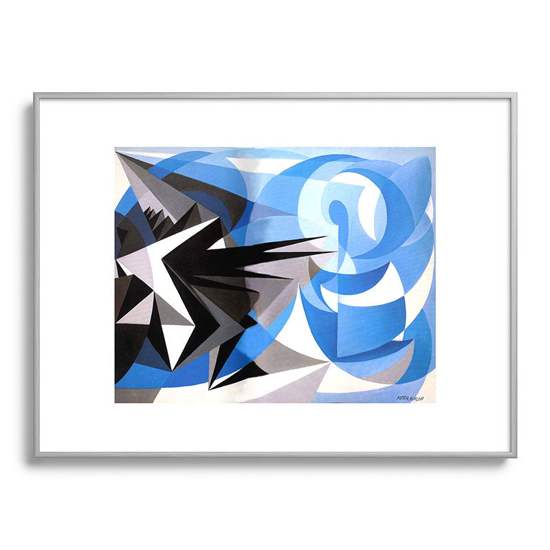"Pessimism and Optimism" by Giacomo Balla, 1923 Framed Art Print