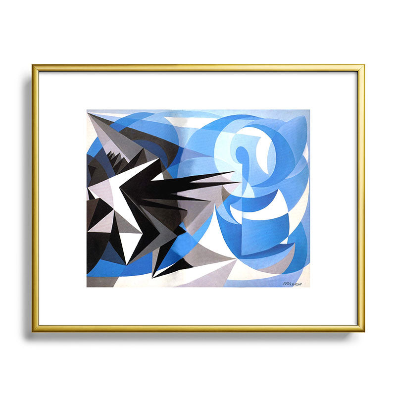 "Pessimism and Optimism" by Giacomo Balla, 1923 Framed Art Print