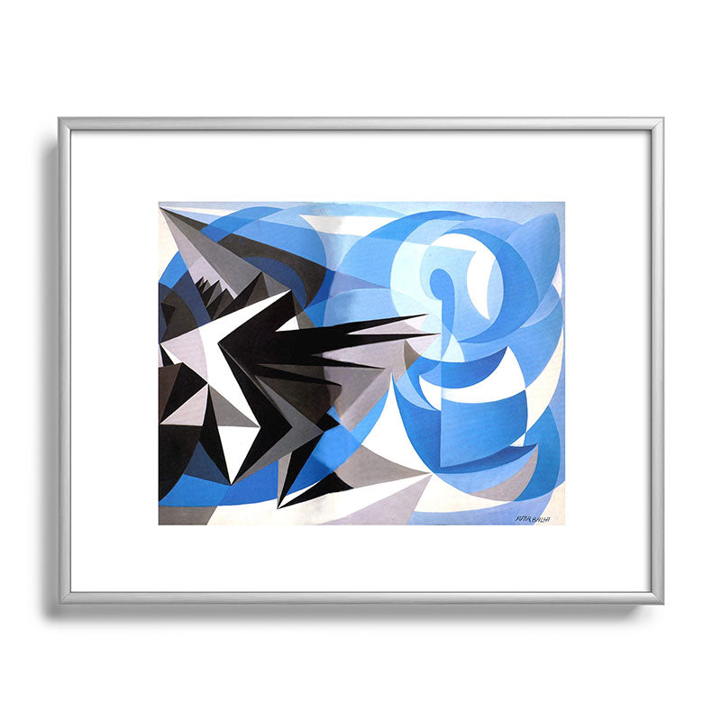 "Pessimism and Optimism" by Giacomo Balla, 1923 Framed Art Print