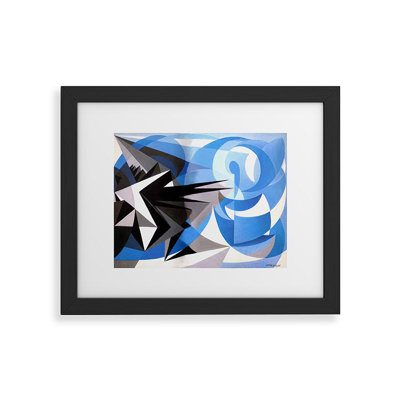 "Pessimism and Optimism" by Giacomo Balla, 1923 Framed Art Print