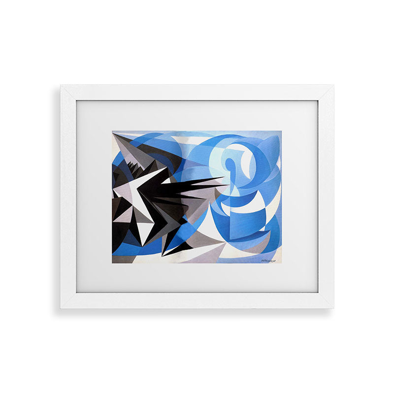 "Pessimism and Optimism" by Giacomo Balla, 1923 Framed Art Print