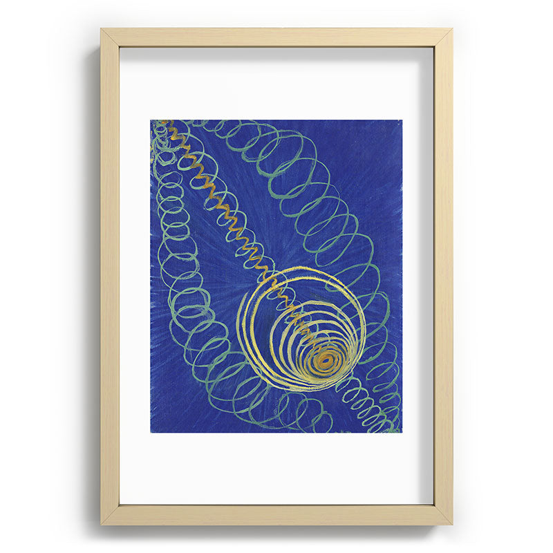 "Primordial Chaos" by Hilma af Klint (1906-1907) Framed Art Print