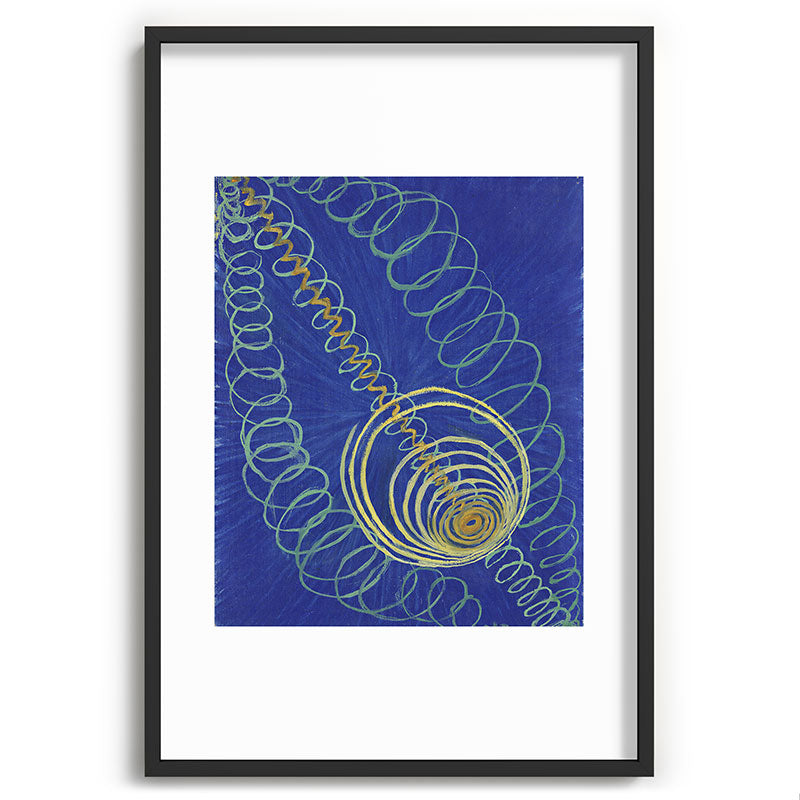 "Primordial Chaos" by Hilma af Klint (1906-1907) Framed Art Print