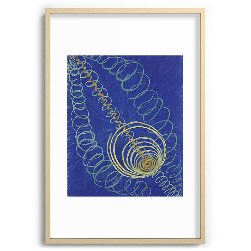 "Primordial Chaos" by Hilma af Klint (1906-1907) Framed Art Print
