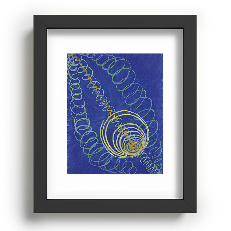 "Primordial Chaos" by Hilma af Klint (1906-1907) Framed Art Print