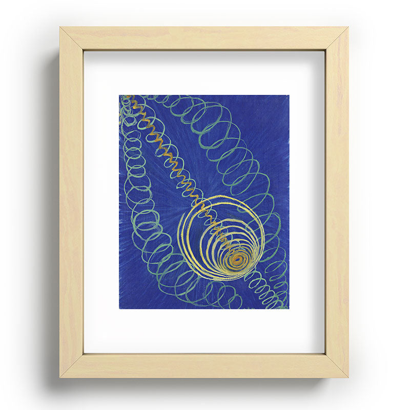 "Primordial Chaos" by Hilma af Klint (1906-1907) Framed Art Print
