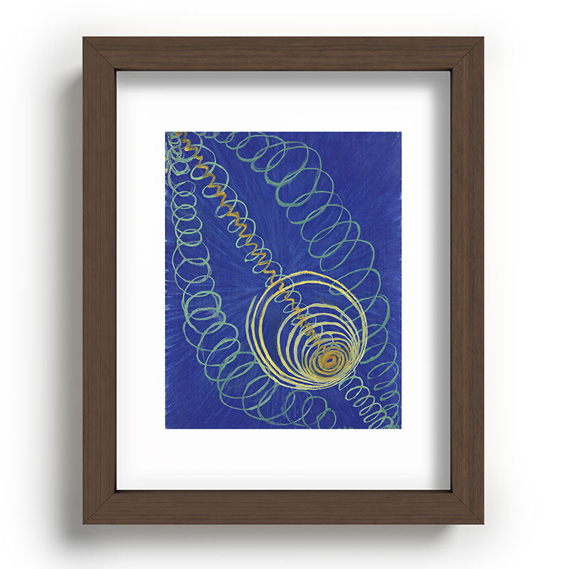 "Primordial Chaos" by Hilma af Klint (1906-1907) Framed Art Print